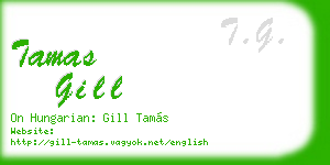 tamas gill business card